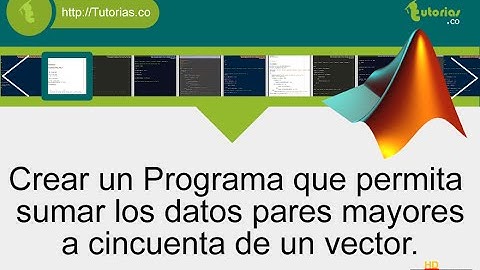 arrays – matLab (suma pares mayores a cincuenta vector)