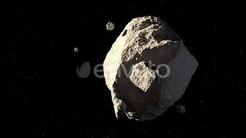 Asteroids Flight in Space 4k | Motion Graphics - Videohive template