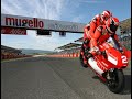 Michael Schumacher & Randy Mamola riding Ducati at Mugello