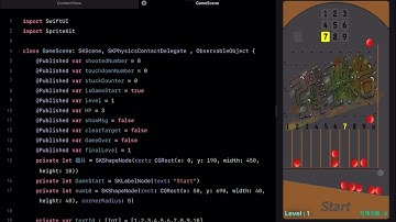 Swift Playgrounds 4 在 iPad 上寫遊戲SwiftUI App程式設計練習 — SpriteKit 完成經典彈珠台遊戲