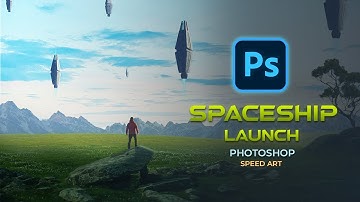 Create a Spaceship Launch in Photoshop | Sci-Fi Speed Art | Photo Manipulation