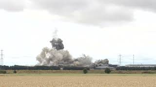 Eggborough Power Station - Chimney And Boiler House Demolition, 24 July 2022