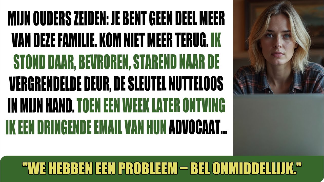 Bij het familiediner zeiden mijn ouders dat ik geen thuis meer had en zetten me eruit. Dus ik...