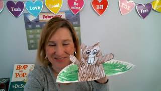 A GROUNDHOG DAY CRAFT | Preschool Kids Circle Craft time with Ms Julie | FEBRUARY