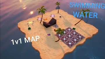 How to make a 1v1 Floating Map with SWIMMING WATER