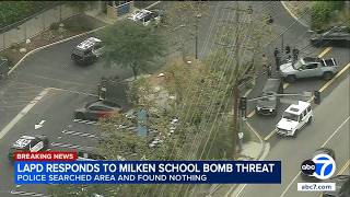 Bomb threat that triggered lockdown at private LA school appears to be a hoax, LAPD says