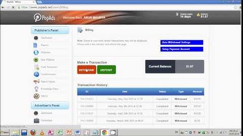 Popads.net WIth payout