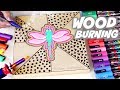 WOOD BURNING with POSCA PAINT MARKERS // Drawing on Wood