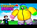 I ate 1 TRILLION BRAINS and became the BIGGEST ZOMBIE.. (Roblox)