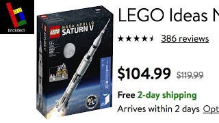 DEALITECT: LEGO IDEAS SATURN V ON SALE FOR $104.99!