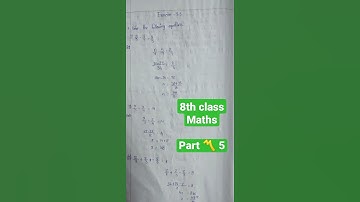 8th Maths 😎 Exercise-2.5 AP syllabus