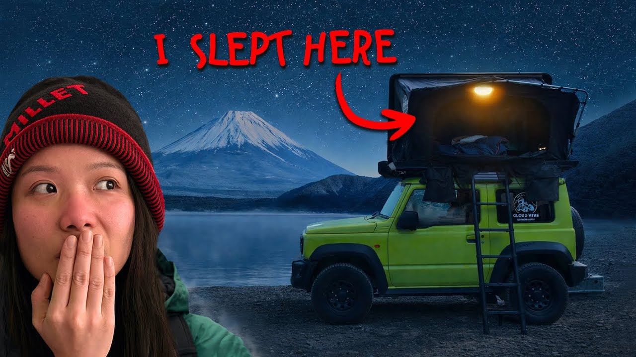 What it’s really like to car camp at Mt. Fuji in winter | Koan campground Lake Motosuko