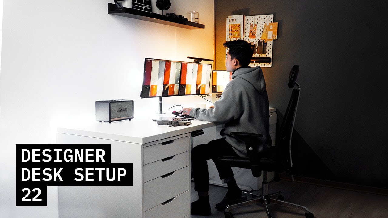 BÀN LÀM VIỆC TẠI NHÀ CỦA DESIGNER NĂM 2022 - DESIGNER DESK SETUP IN 2022 | Hieu On The Go