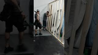 Building a room inside the warehouse