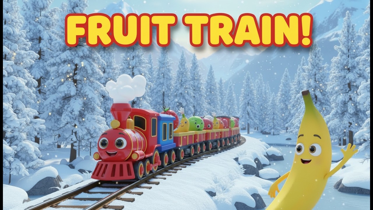 Fruit Train Song for Kids 🚆🍎 | Learn Fruits for Toddlers 🍌🍓 - YouTube