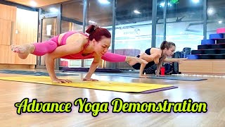 Advance Yoga Demonstration With My Students #advanceyoga  #yoga #armbalance