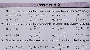 Class 7 Maths Chapter 4 l NCERT EXERCISE-4.2 l Simple Equation l cbse Board l Solution l 7th
