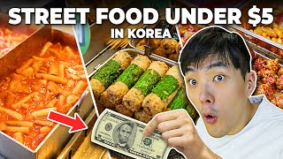 CHEAPEST Street Foods Under $5 in Korea. But Are They Good?