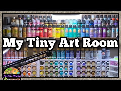 My NEW Art Room - Tour of my art space!