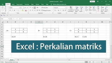 Perkalian matriks dengan excel
