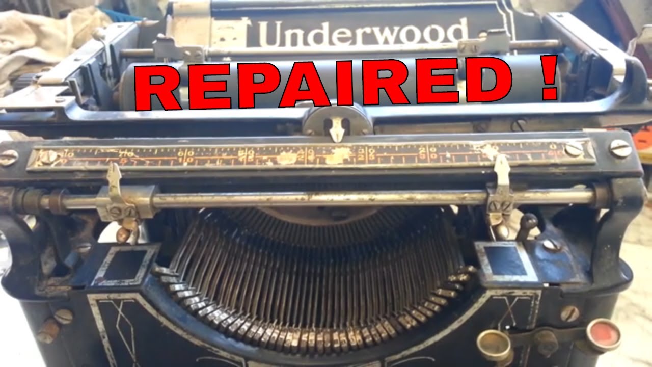 Underwood 5 Typewriter Repair Restore Evaluation (pt 2, Done !) 10/2019
