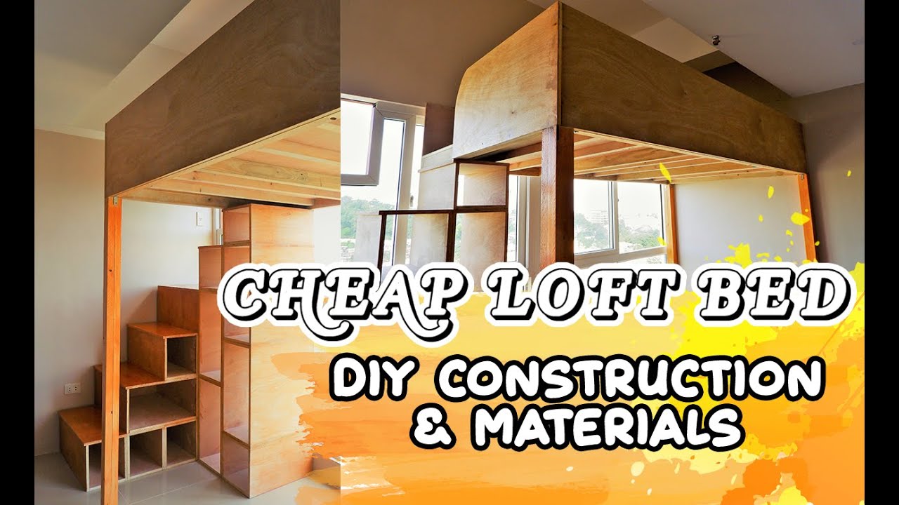 CHEAP LOFT BED + DROP CEILING with Cove Light YouTube