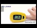 Fingertip Pulse Oximeter with TFT Color DisplaySpO2 Blood Oxygen Monitor Yellow Design Oximeter A3