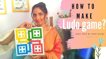 How to make LUDO game? 🎲 DIY ludo board, dice, tokens | Easy Step by Step Guide