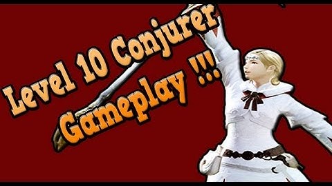 FF14 Realm Reborn - Level 10 Conjurer (gameplay/skills/rotation) Guide!