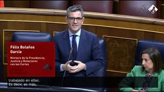Félix Bolaños responde a Bel Pozueta - 21 12 2023
