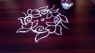 beautiful rangoli kolam ?chukkala muggulu?( 4*4)