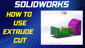 How to use  Extrude Cut Feature in Solidworks - Solidworks Beginner