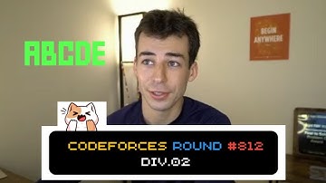 Codeforces Round 812 A-E Solutions and Screencast