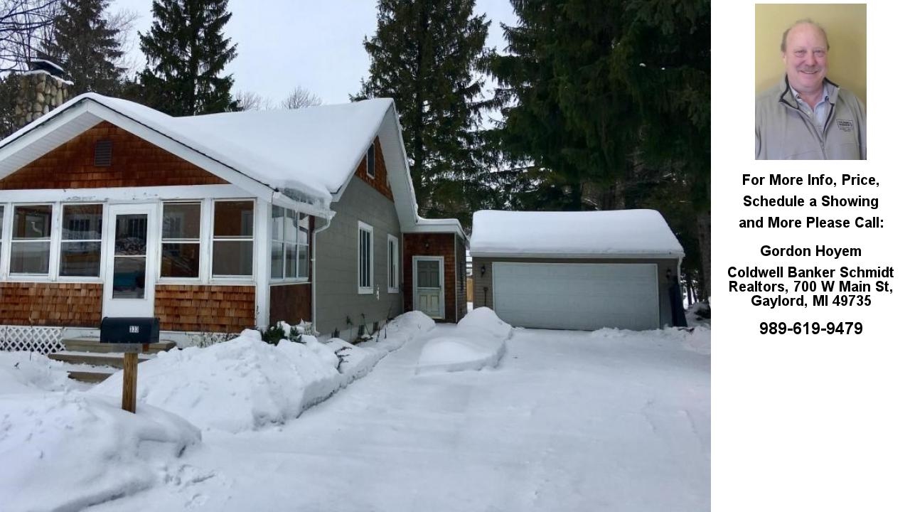 333 E Sheldon Street, Gaylord, MI Presented by Gordon Hoyem.