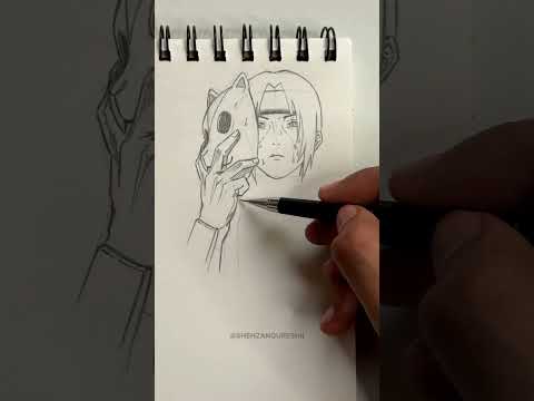 Anbu Itachi Uchiha Face Sketch