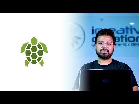 How to create Turtle Logo in Adobe Illustrator | Illustrator Tutorial