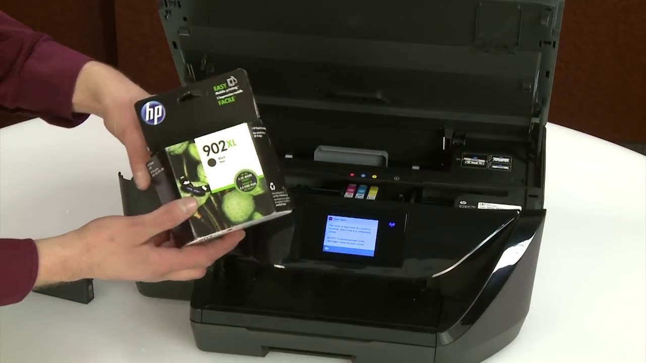 Replacing an Ink Cartridge in HP OfficeJet Pro 6900 Printers YouTube