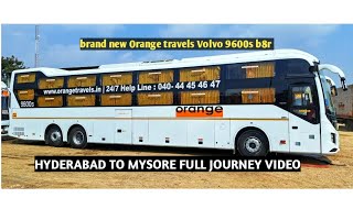 Hyderabad to Mysore full journey Volvo 9600s b8r bus