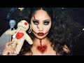 VOODOO DOLL HALLOWEEN MAKEUP TUTORIAL | Melly Sanchez