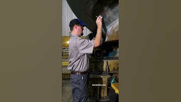 Non-destructive testing welds for wind tower manufacturing #ndt  #ultrasonictesting #welding