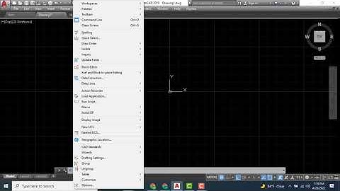 HOW TO HIDE OR UNHIDE MENUBAR AND RIBBON IN AUTO CAD