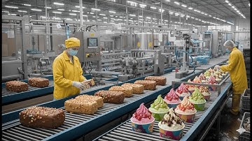 "Inside a Massive Ice Cream Factory: How 10,000 Gallons are Made Daily