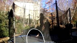 Double Downs on the trampoline