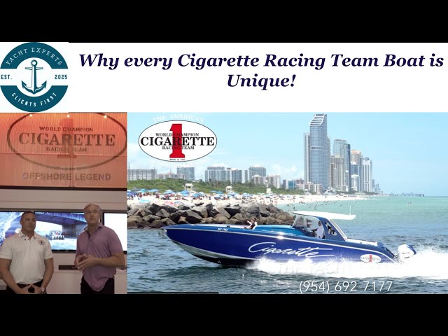 The Yacht Experts visit the Cigarette Racing Team Factory in Miami! (954)  692-7177
