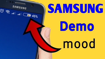 Samsung Galaxy Demo mood option enable || डेमो मूड क्या है .