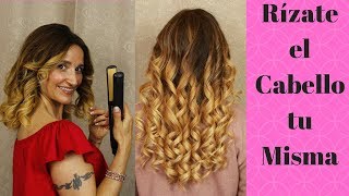 Como Rizar El Pelo Con Planchas "TUTORIAL PARA ONDULAR TU CABELLO" (How to Curl Your Hair)