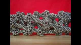 5 strings DNA lattice
For a tutorial see the previous upload, DNA lattice. This build is based on the same logic. This build can be continued indefinitely lengthwise, but when expanding outwards you get in trouble as it appears to be a lattice in hyperbolic space. There are 2 ways in hyperbolic space for this lattice: one is starting in a point (shapes in previous upload) or starting with a line (this upload) which turns to completely different appearances of the same lattice. 5 strings DNA lattice