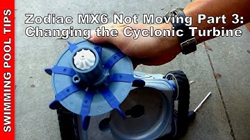 Zodiac MX6 Not Moving Part 3: Changing the Cyclonic Turbine (Scrubber Assembly R0525000 )