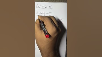 Find Value of 2 Sin (5pi/12) Cos (pi/12) l Trigonometry Maths Question #math #trigonometry