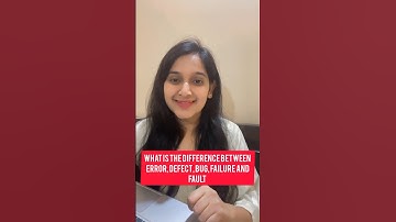 Difference between Error, bug, defect, Failure and Fault